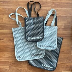 ❤️ Four Brand New Lululemon Logo Tote Bags